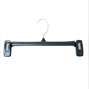 Black Plastic Pants Hanger Set Of 10